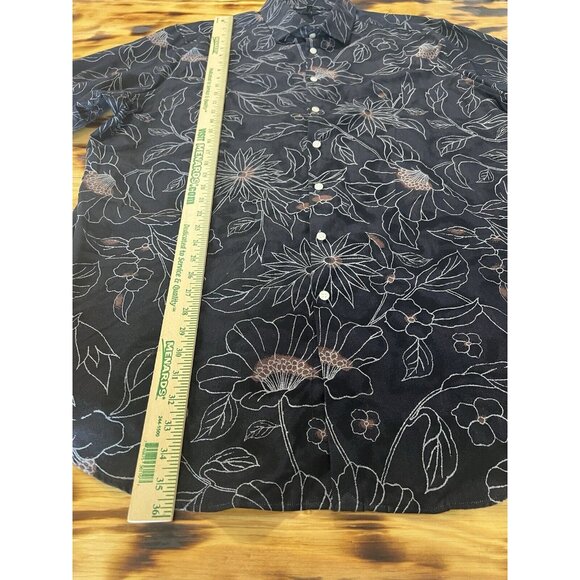 Murano Button Down Long Sleeve Shirt Size 3XT NWT Classic Floral City‎ Slim Fit - Picture 3 of 13